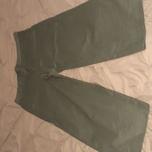 Side zip, wide leg , midrise, size 16